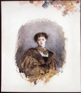 ラ・ベル・イソー（水彩・紙） 作： Philip Hermogenes Calderon