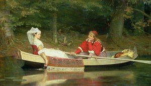 川とともに、1869 作： Philip Hermogenes Calderon
