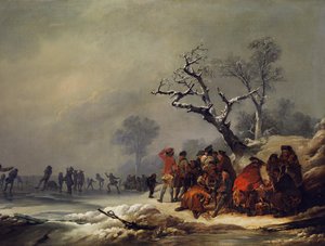 冬の楽しみで休む会 作： Philip James de Loutherbourg