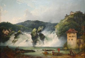 シャフハウゼンのライン滝 作： フィリップ・ジェームス・ド・ルーテルブール