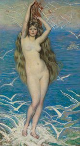 カモメの少女、1920年頃