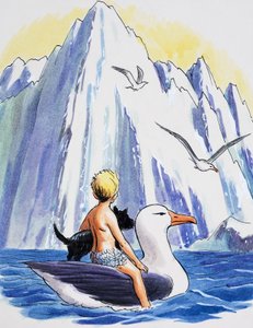 北極の氷山、チャールズ・キングズレー著「The Water Babies」より挿絵
