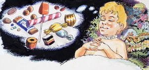 スウィート・ドリームス」チャールズ・キングズレー作「ウォーター・ベイビーズ」より挿絵