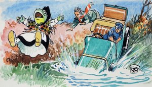 ガマ堂のガマ （ガッシュ、紙） 作： フィリップ・メンドーサ