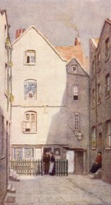 グリーンドラゴン酒場裏、セントアンドリュースヒル、1890年 作： Philip Norman