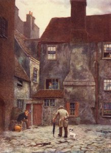 クイーンズヘッドインの裏側、サウスワーク、1884 作： Philip Norman