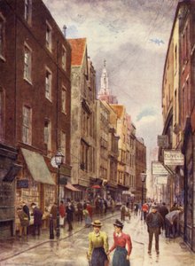 Holywell Street、Strand、西向き、1900 作： Philip Norman