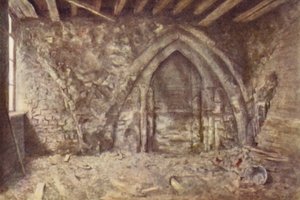 中世のアーチ、アイルランドヤード、ブラックフライアーズ、1900年 作： Philip Norman