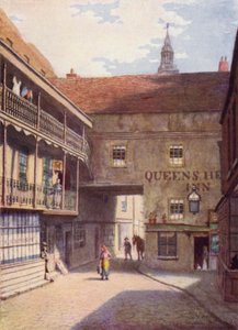 クイーンズヘッドイン、サザーク、1883 作： Philip Norman