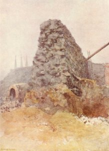 ローマの壁の遺跡、ニューゲート、1903 作： Philip Norman