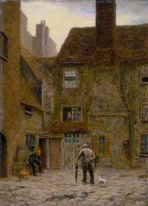 「クイーンズ ヘッド イン、サザークの裏庭」、1884 年 作： Philip Norman