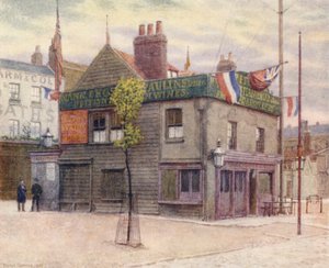 つる酒場、マイルエンド、東向き、1887 作： Philip Norman