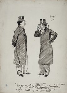 オスカー・ワイルドとホイッスラー 作： Philip William May
