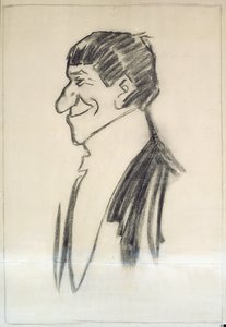 自画像（紙に木炭） 作： Philip William May