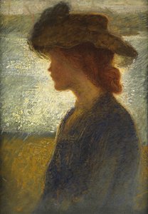 光に逆らって、川のそば（船内の油） 作： Philip Wilson Steer