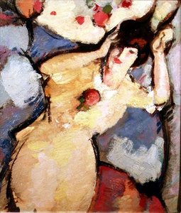 ソファでくつろぐ少女 作： Philip Wilson Steer