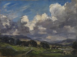 ハウズ、ウェンズリーデール、1900-10年頃（キャンバスに油彩） 作： Philip Wilson Steer
