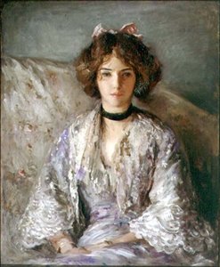 ミス・エセル・ワーウィックの肖像（油彩・キャンバス） 作： Philip Wilson Steer