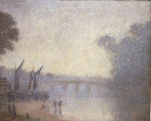 サリー州リッチモンドのリッチモンド・ブリッジ 作： Philip Wilson Steer