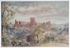 リッチモンド城、ヨークシャー 作： Philip Wilson Steer