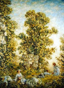 The Picnic, Little Dean」（油彩・キャンバス） 作： Philip Wilson Steer