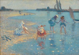 ウォルバーズウィック、子供パドル、1891 作： Philip Wilson Steer
