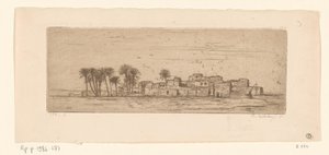 ゲジヒト オプ コム アル アフダル Vue de Com Al-Akhdar (原題) 作： Philip Zilcken (signed by artist)
