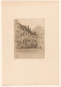 ヴェルヴィエのヴェルト広場の古い家屋 Vieilles maisons, Place Verte (Verviers) (原題) 作： Philip Zilcken