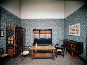 ウィリアム・モリスのインテリア、1860年頃 作： Philip and Morris William (1833 96) Webb