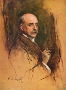 チャールズホルム：The Studioの創設者兼最初の編集者、1908年 作： Philip de László