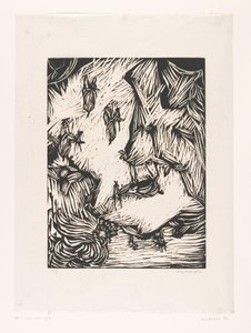 岩の多い風景の中の山のヤギのグループ 作： Philipp Bauknecht