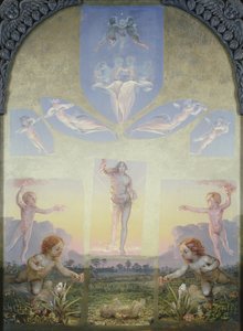 「TheMorning」の第2版の研究 作： Philipp Otto Runge