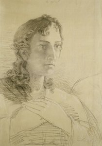 セントジョンの頭と手、1806年（紙にチョークと木炭） 作： Philipp Otto Runge