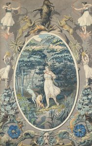狩猟の喜び、1808-9（紙にペンとトイレ）