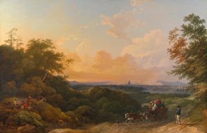 The Evening Coach, ロンドン・イン・ザ・ディスタンス 作： Philippe-Jacques de Loutherbourg