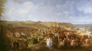 記念碑の十字架を配布するブローニュのキャンプにいるナポレオン、1804年、1806年8月16日