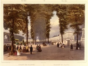Le Jardin des Plantes - Jacottet and Benoist著「Promenade dans Paris et ses environs」（パリ、v.1840）に掲載。 作： Philippe Benoist