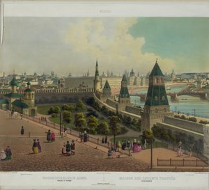 モスクワの全景を一望するモスクワ孤児院、10パート、1848年頃 作： Philippe Benoist