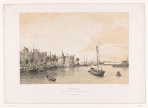 アムステルダムのウェスタードックの眺め Westerdok のビュー / Vue du Port Bassin de l