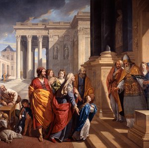 聖母マリアのプレゼンテーション、1639-1640。 作： Philippe de Champaigne