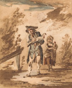 市場から戻ってきた家禽との素朴さ 作： Philippe Jacques de Loutherbourg