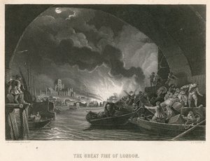 ロンドンの大火 作： Philippe Jacques de Loutherbourg