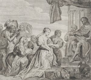 ソロモンとシバの女王、1784年。 作： Philippe Lambert Joseph Spruyt