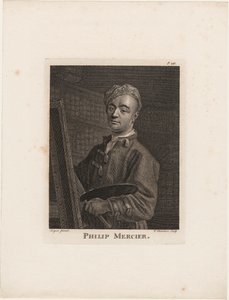 フィリップメルシエ、ホレスウォルポール作「絵画の逸話」より、トーマスシャンバール（1724-89年）、1770年頃