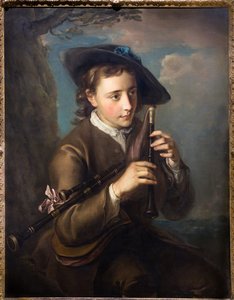 パイパー、1740年頃（油彩・キャンバス） 作： フィリップメルシエ