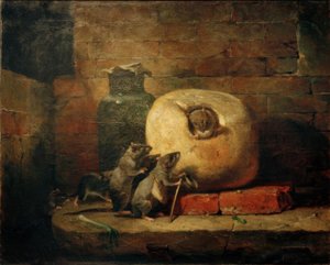 世界から撤退したネズミ 作： Philippe Rousseau