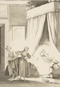 La Gageure des trois Commeres: La Servante, from Tales and short stories in verse ..., 1795 年に出版.