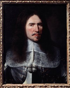 フランスのマレシャル（1611-1675）であるテュレンヌ子爵、アンリ・ド・ラ・トゥール・ドーヴェルニュの肖像。フィリップ・ド・シャンパーニュ（1602-1674）の後に描かれたもの 17世紀 日 0.6x0.48 m パリ、カルナヴァレ美術館 - トゥール子爵アンリ・ド・ラ・トゥール・ドーヴェルニュの肖像 作： Philippe de (after) Champaigne