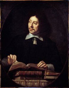男性の肖像。Philippe de Champaigne (1602-1674) ec.による絵画。フラム。 作： Philippe de Champaigne