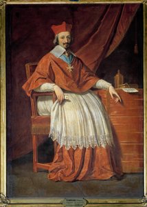 リシュリュー枢機卿（1585-1642）の全身像 Philippe de Champaigne（1602-1674）の絵画